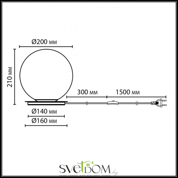 7109/1TL MIDCENT ODL26 519 светильник металл/стекло/бронза/белый IP20 E27 5W 220-240V MAGIA