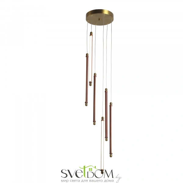 SL6225.303.06 Светильник подвесной ST-Luce Латунь/Терракотовый, Белый LED 6*5W 3000K BRICK