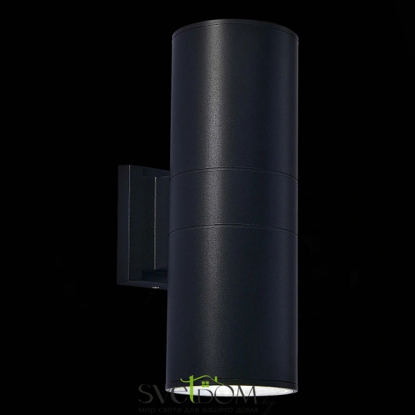 SL074.411.02 Светильник уличный настенный ST-Luce Черный/Черный LED 2*8W 4000K TUBO2