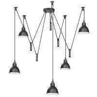 Lightstar 761057 Люстра ACROBATA 5х40W E14 ЧЕРНЫЙ