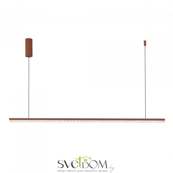 SL1018.613.01 Светильник подвесной ST-Luce терракотовый/прозрачный LED 1*32W 4000K EUCLIDICS