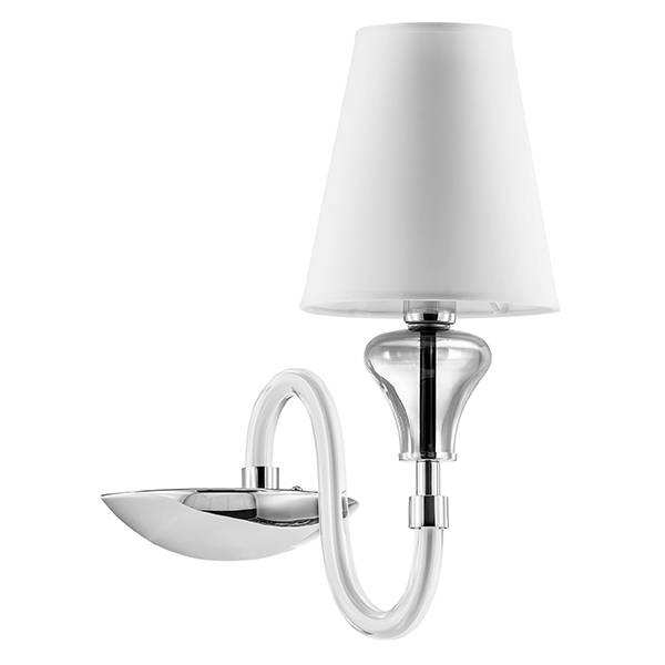 Lightstar 809616 Бра OTTO 1х40W E14 БЕЛЫЙ ткань