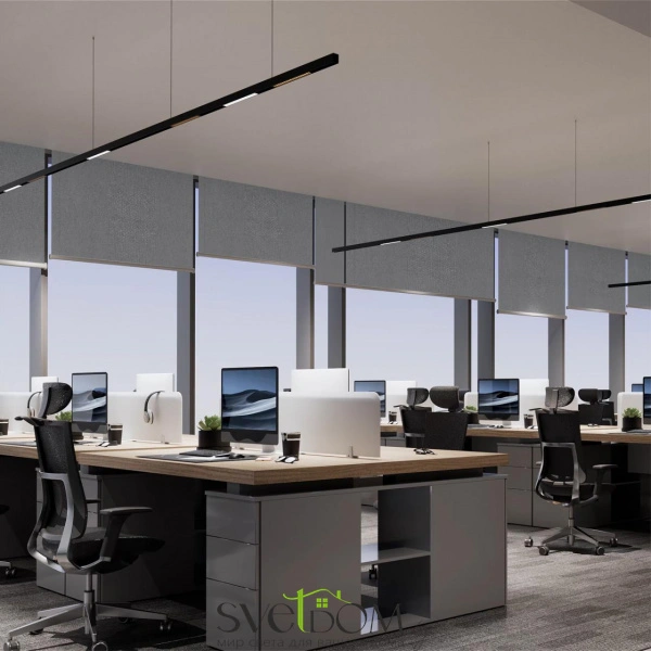 359932 PORT NT25 208 черный Трековый светильник с переключ. цв. темпер. IP20 LED 3000К\4000К\6000К 24W 90-240V VECTOR