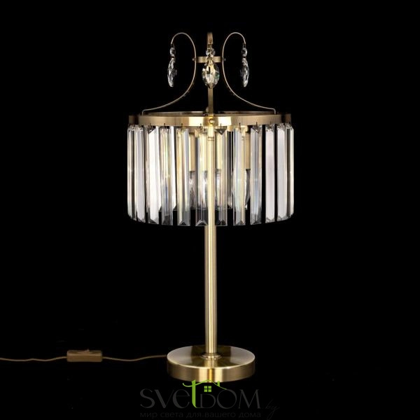 Citilux Инга CL335833 Настольная лампа хрустальная Бронза