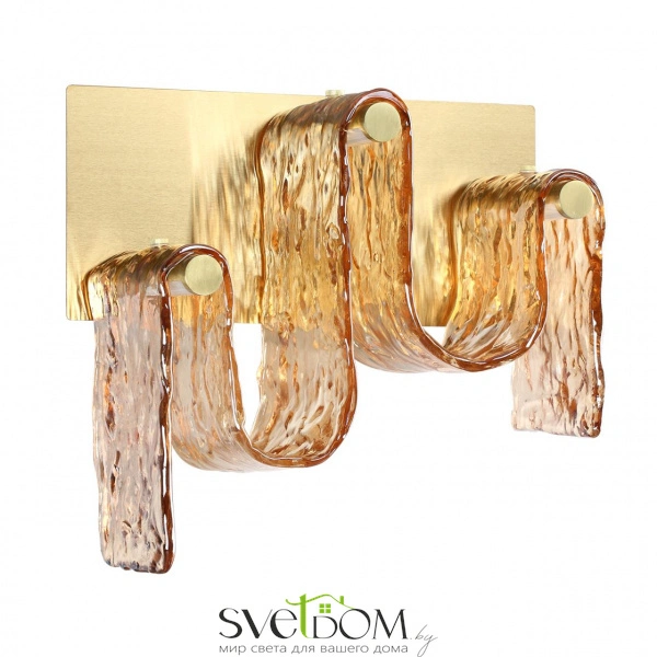 5105/16WL L-VISION ODL26 547 брашинг/янтарный металл/стекло Настенный светильник LED x 16W 4000K FLOW
