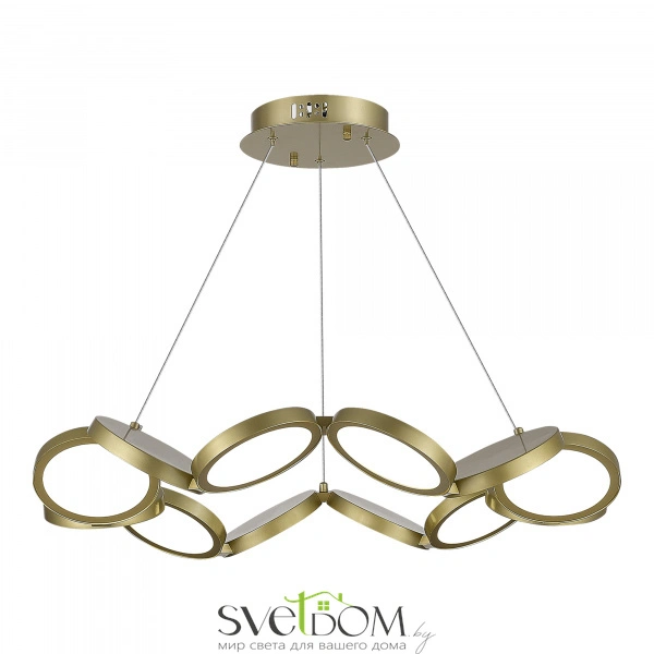 SL6508.203.01 Светильник подвесной ST-Luce Матово Золотистый/Белый LED 1*60W 4000K RIO