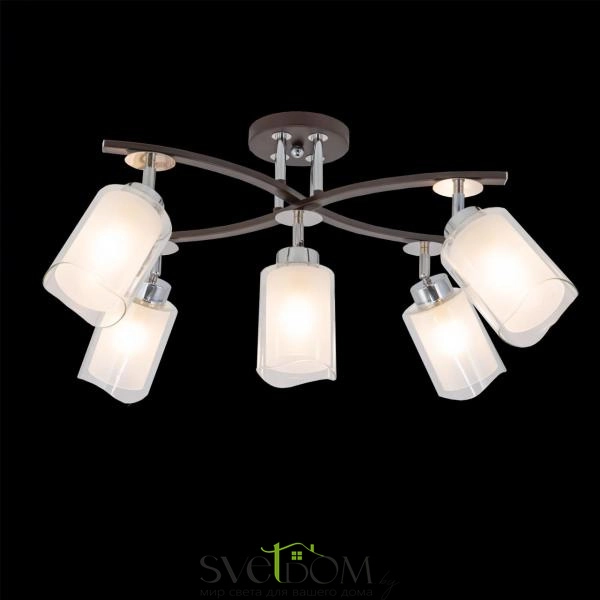 Citilux Фортуна CL156152 Люстра с поворотными плафонами Венге Хром