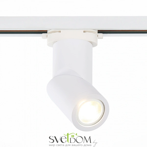 ST650.506.01 Св-к трек. Белый GU10 1*50W IP20 D60xH175 180-240V Без ламп Однофазная трековая система