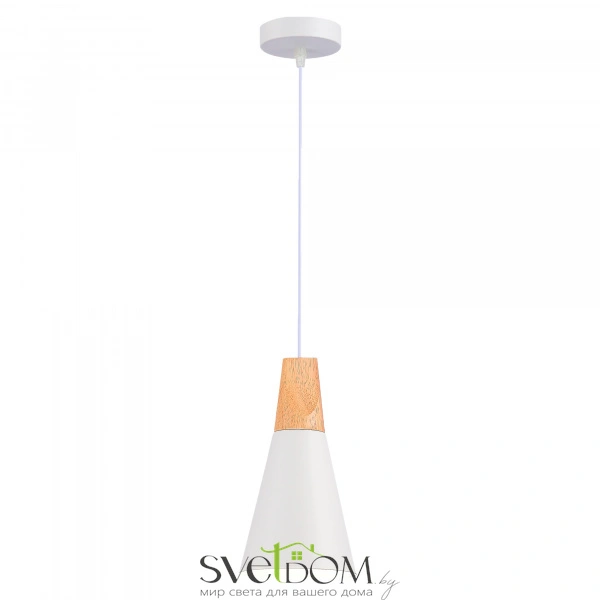 SLE125153-01 Подвес Белый/Белый, Светлое дерево E14 1*40W MODICA