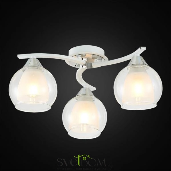 Citilux Кристи CL152130 Люстра потолочная Белая Хром