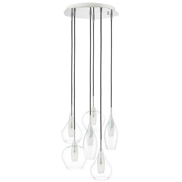 Lightstar 803061 Подвес PENTOLA 6х25W G9 ХРОМ/ПРОЗРАЧНЫЙ