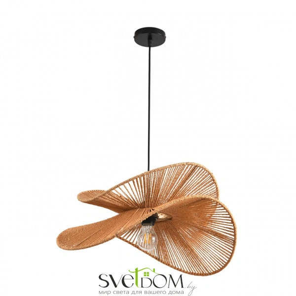 8381/1 ECO LN26 320 черный/бежевый, металл/джутовый шнур Подвес E27 40W 220V ROPE