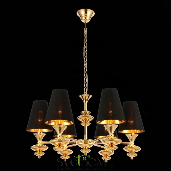 SL1137.203.06 Светильник подвесной Французское золото/Черный E14 6*40W RIONFO