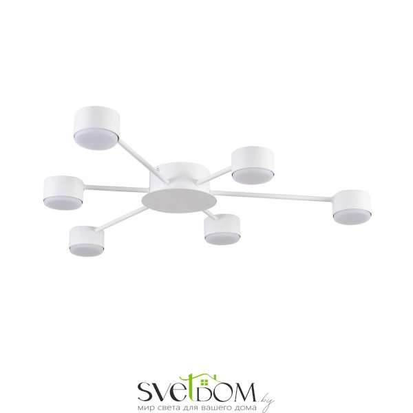 8343/6C COMFI LN26 252 белый, металл Люстра GX53 LED 6*7W 220V TORINA
