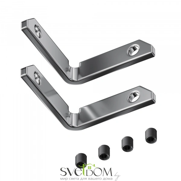 Комплект уголков вертикальных (2соединителя + 4 винта) для профиля TRA034ICL-MP-1