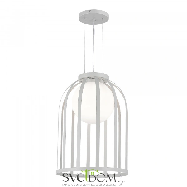 SL6129.503.01 Светильник подвесной ST-Luce Белый/Белый E27 1*60W NORDIC
