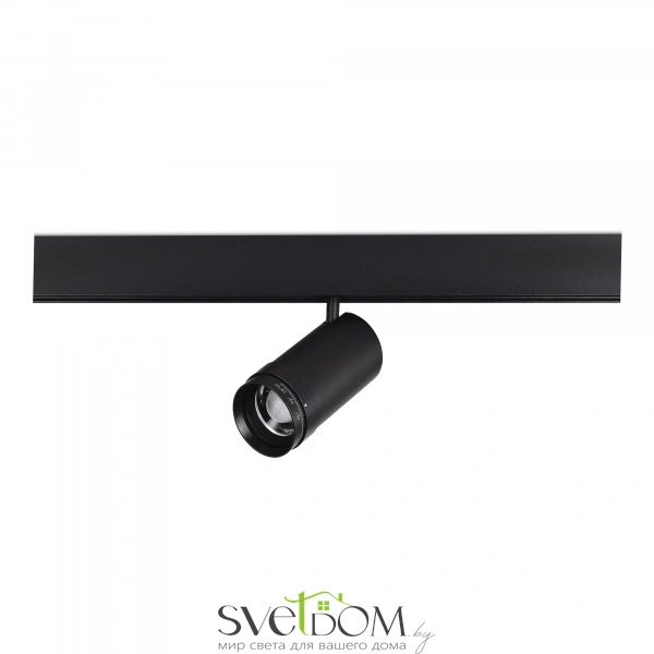 ST357.436.20 Магнитный трековый светильник ZOOM Черный LED 1*20W 3000K Lm Ra90 10-55° IP20 D60xH170 SKYLINE 48