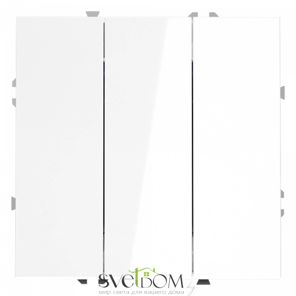 Выключатель трехклавишный Voltum S70 VLS030101  VLS030101 Voltum