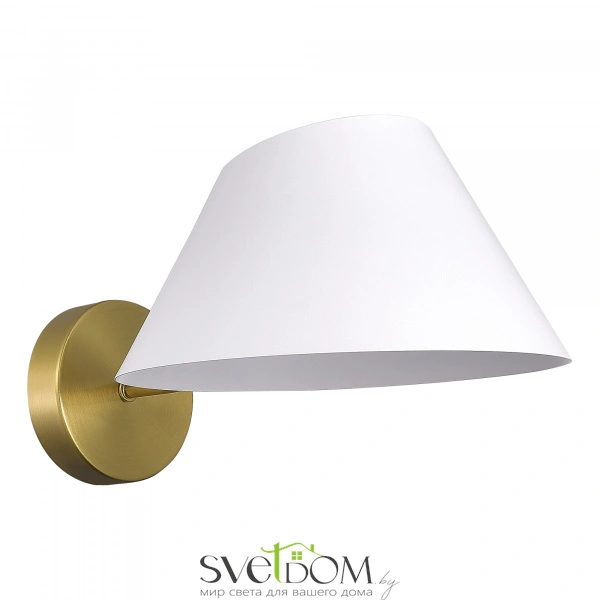 SLE1253-311-01 Светильник настенный Латунь/Белый E14 1*60W NORBI