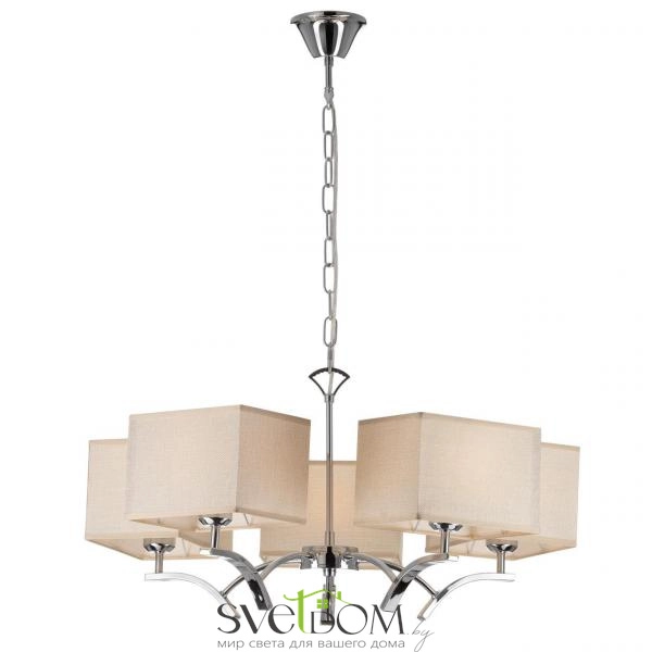 Citilux Эвора Квадро CL460251 Люстра с бежевыми абажурами