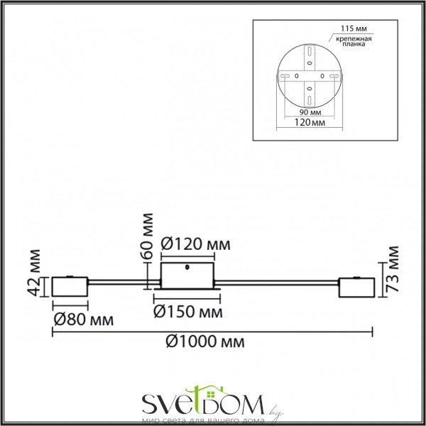 8343/12C COMFI LN26 252 белый, металл Люстра GX53 LED 12*7W 220V TORINA