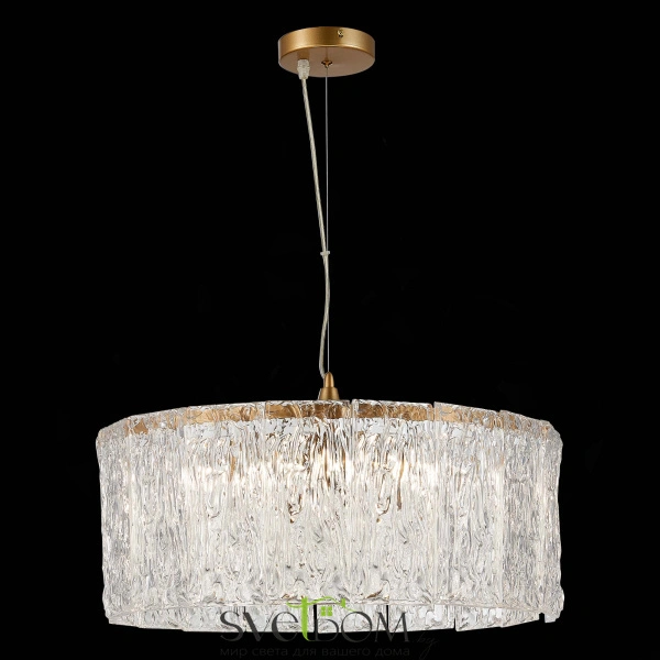 SLE283203-06 Светильник подвесной Золотистый/Прозрачный E27 6*40W RIDA