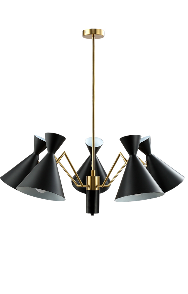 Люстра Crystal Lux JOVEN SP5 GOLD/BLACK Crystal Lux