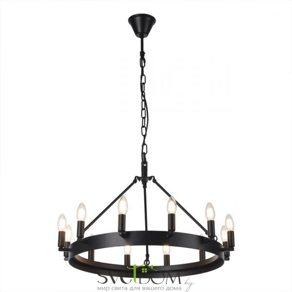 Citilux Смитсон CL470112 Люстра замковая подвесная Чёрная