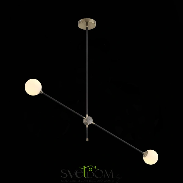 SL429.403.02 Светильник подвесной ST-Luce Черный, Золото/Белый G9 2*5W BASTONCINO
