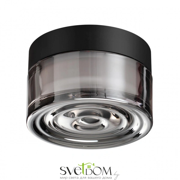 7157/6CL HIGHTECH ODL26 493 светильник черный/дымчатый/стекло/поликарбонат IP65 LED 6W 410Лм 2200/2700/3000K 120° 220-240V RONDA