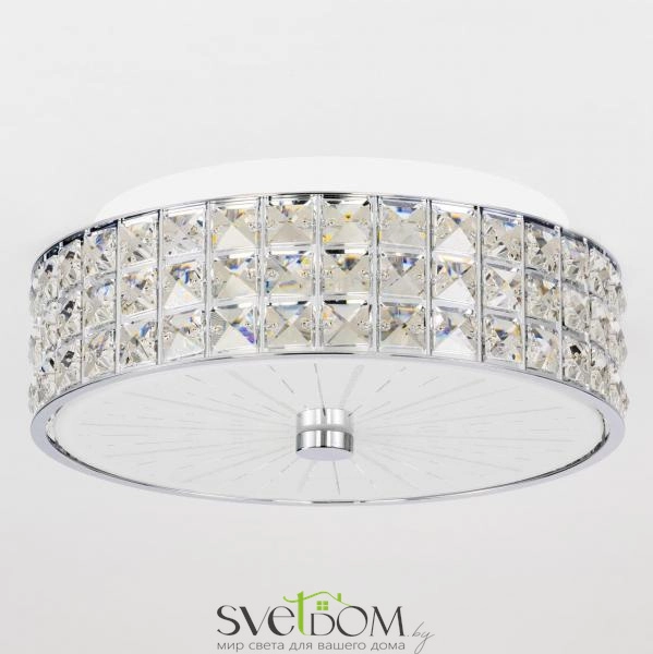 Citilux Портал CL32413G1 LED RGB Люстра хрустальная с пультом Хром