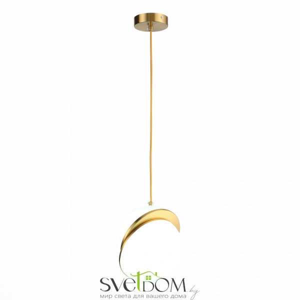 SL1164.303.01 Светильник подвесной ST-Luce Латунь/Белый E27 1*60W LAICO