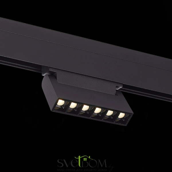 ST364.436.06 Магнитный трековый светильник Черный LED 1*6W 3000K 532Lm Ra>80 36° IP20 L120xW22xH108 SKYLINE 48