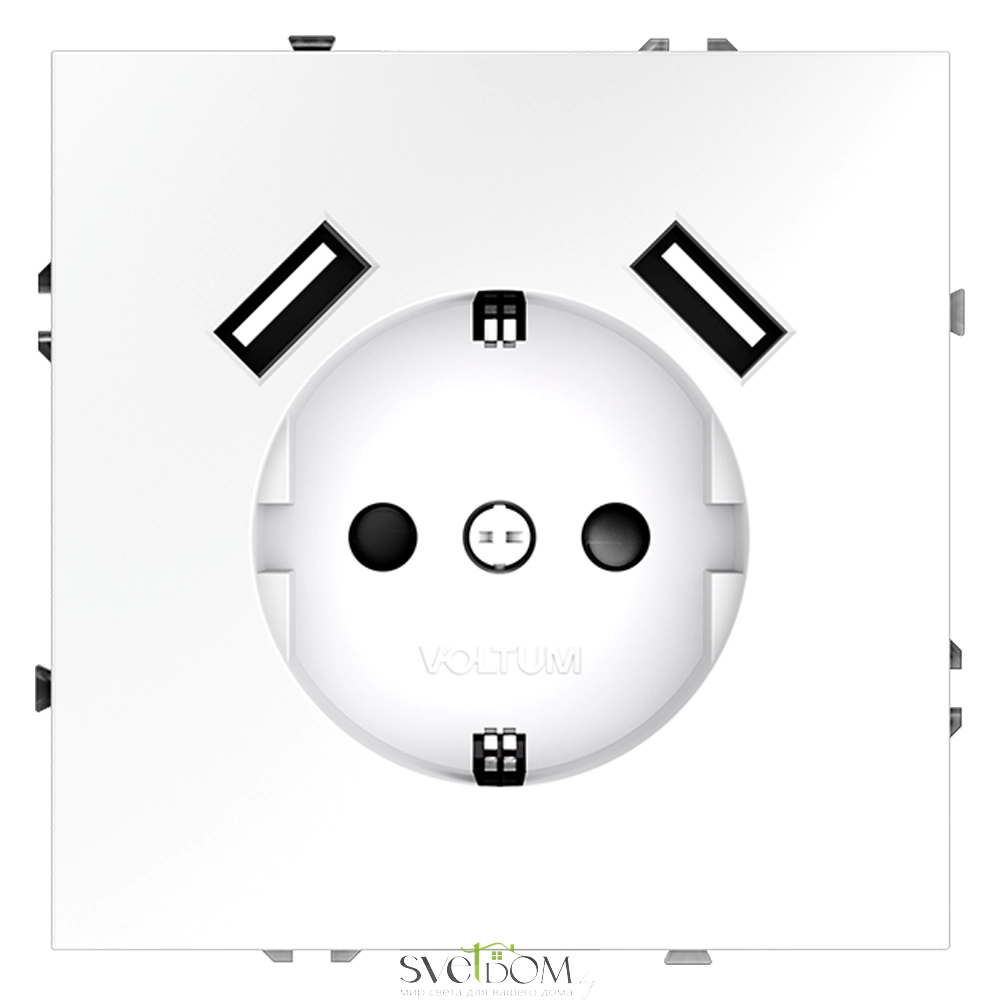 Розетки с USB Voltum S70 VLS040402  Voltum VLS040402