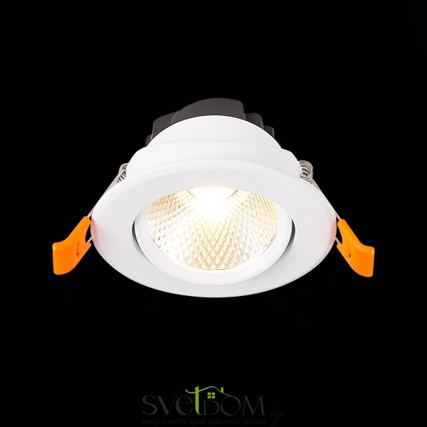 ST211.538.08.36 Св-к встр. Белый LED 1*8W 3000K 640Lm Ra80 36° IP20 D86xH50 220-240V Встраиваемые светильники