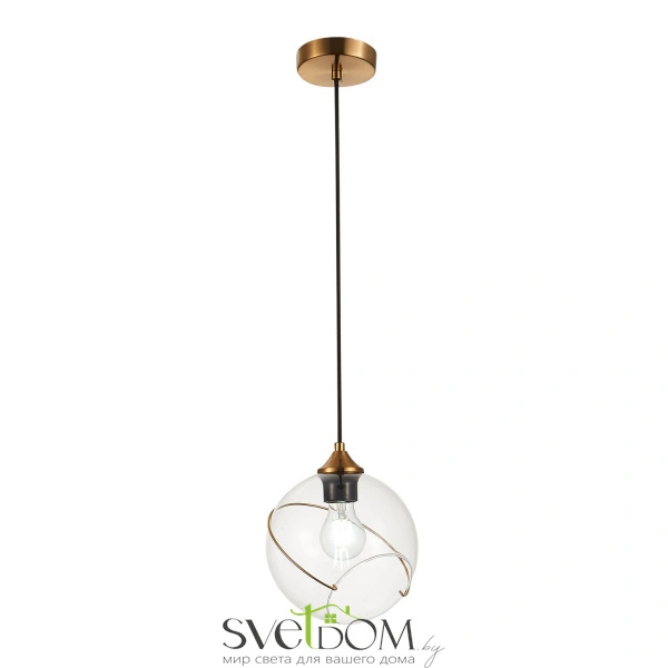 SLE103103-01 Подвес Золотистый/Прозрачный E27 1*60W SATTURO