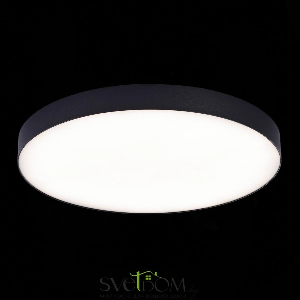 ST606.442.96 Светильник потолочный Черный LED 1*96W 4000K 8 640Lm Ra>85 120° IP20 D600xH55 185-265V Накладные светильники