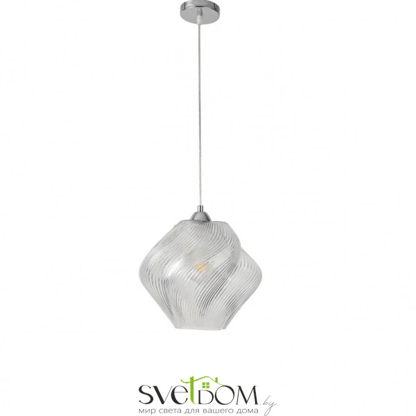 8288/1A MODERNI LN26 371 хром/прозрачный, металл/стекло Подвес E27 1*60W 220V TIDE