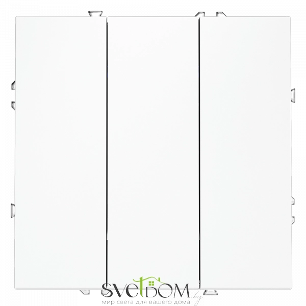 Выключатель трехклавишный Voltum S70 VLS030102  VLS030102 Voltum