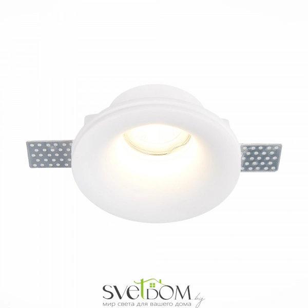 ST254.318.01 Св-к встр. из гипса Белый GU10 1*50W  IP20 D120xH50 180-240V Без ламп Встраиваемые светильники