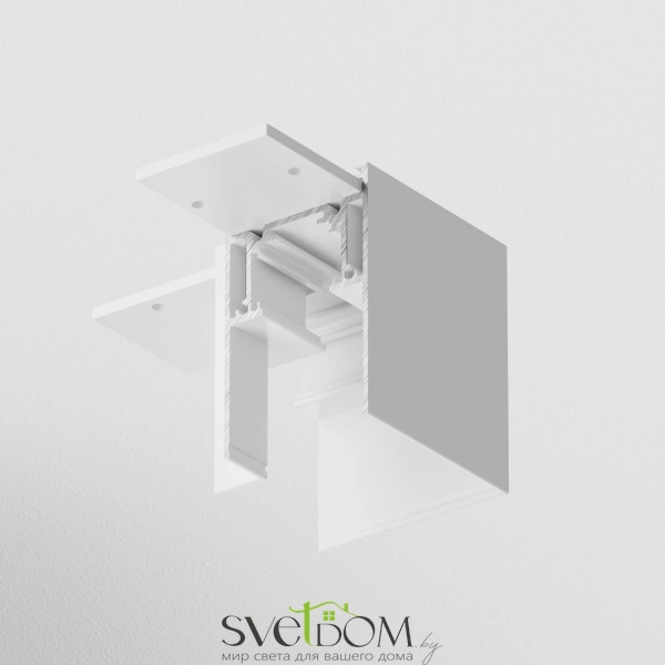 Угловой коннектор S35 накладной белый TRA004CL-21W