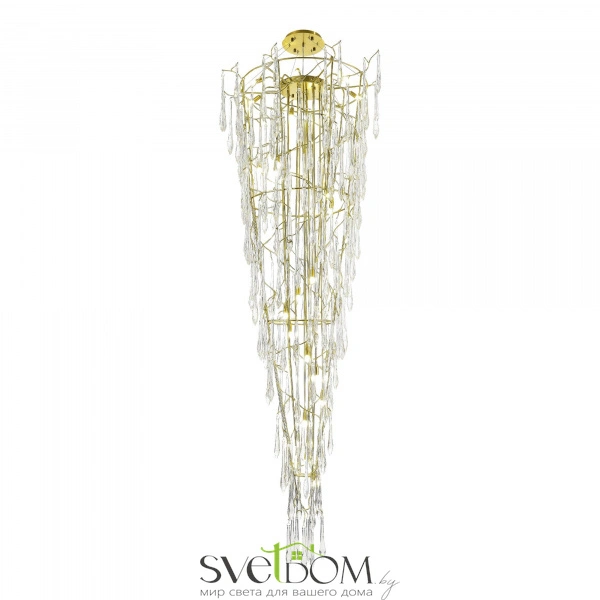 SL1660.203.25 Светильник подвесной ST-Luce Шампань/Шампань, Прозрачный G9 25*5W 4000K TEARDROPS