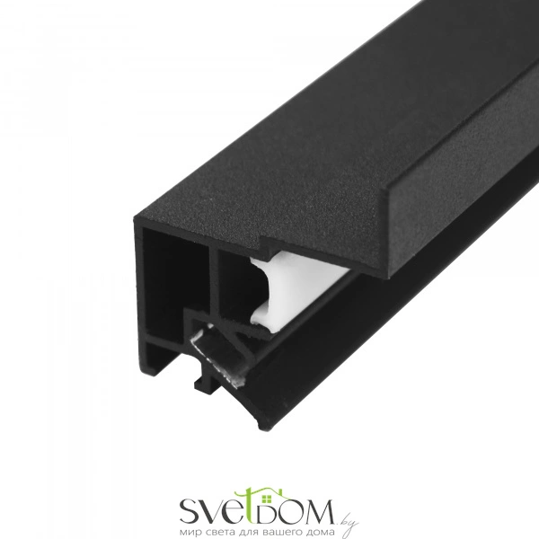 ST038.429.01 Парящий профиль под натяжной ПВХ потолок ST-Luce Черный Длина 2 000мм Светодиодные ленты