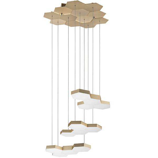 Lightstar 750221 Люстра подвесная FAVO LED-60W 2880LM Satin Gold 3000K