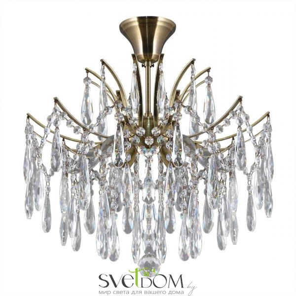 Citilux Селена CL302163 Люстра хрустальная Бронза