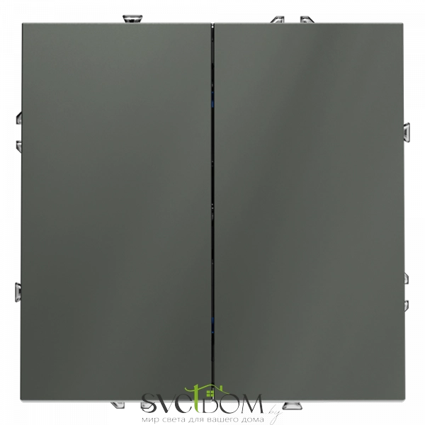 Выключатель двухклавишный Voltum S70 VLS020106  VLS020106 Voltum