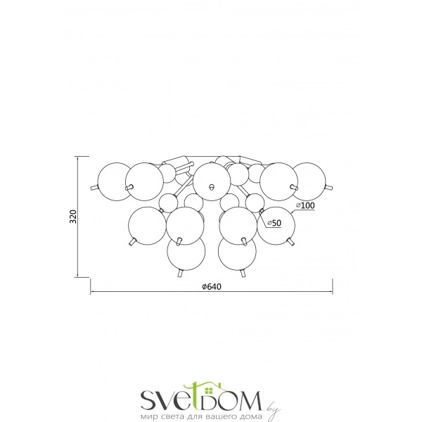Потолочный светильник Maytoni MOD133CL-04BS