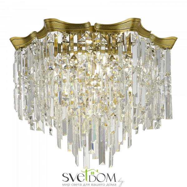 SL1659.302.10 Светильник потолочный ST-Luce Латунь/Прозрачный E14 10*60W OFELIA