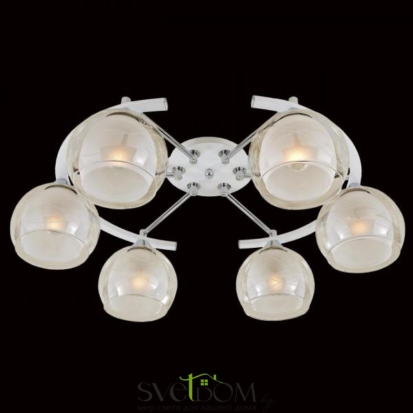 Citilux Буги CL157161 Люстра потолочная Белая Хром