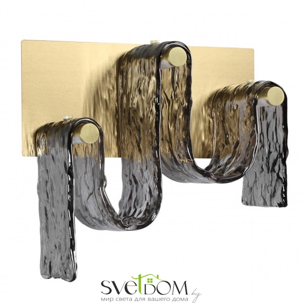 5106/16WL L-VISION ODL26 549 брашинг/дымчатый металл/стекло Настенный светильник LED x 16W 4000K FLOW